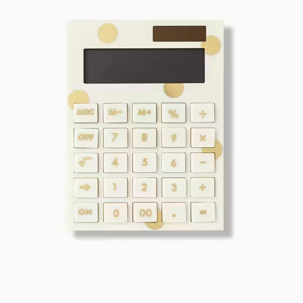 Kate Spade New York Gold dot calculator new